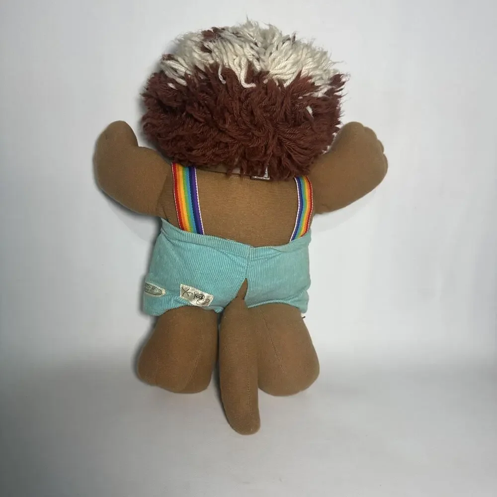 Vintage Cabbage Patch Kids Doll KOOSAS 1983 Brown Striped Hair Blue Eyes